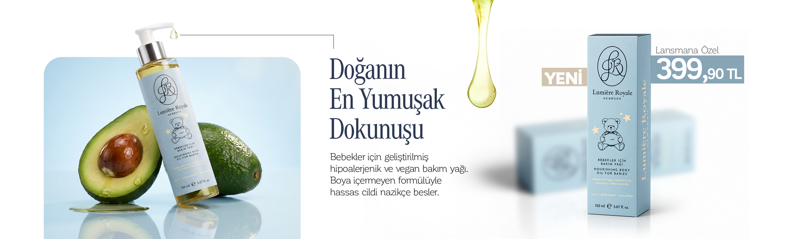 Doğanın En Yumuşak Dokunuşu — Bebekler için Bakım Yağı